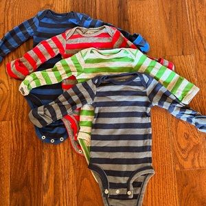 (4) Long Sleeve NB Onesies